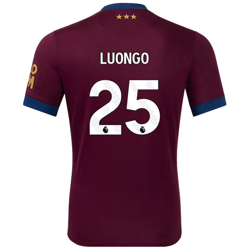 Kandiny Kinder Massimo Luongo #25 Braun Auswärtstrikot Trikot 2024/25 T-Shirt