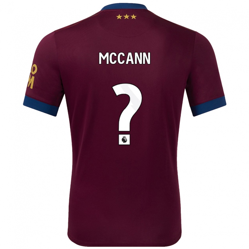 Kandiny Kinder Darragh Mccann #0 Braun Auswärtstrikot Trikot 2024/25 T-Shirt