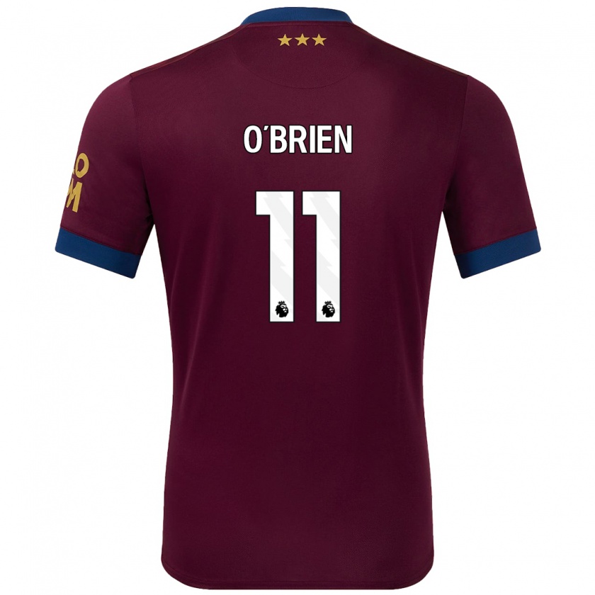 Kandiny Kinder Lucy O'brien #11 Braun Auswärtstrikot Trikot 2024/25 T-Shirt