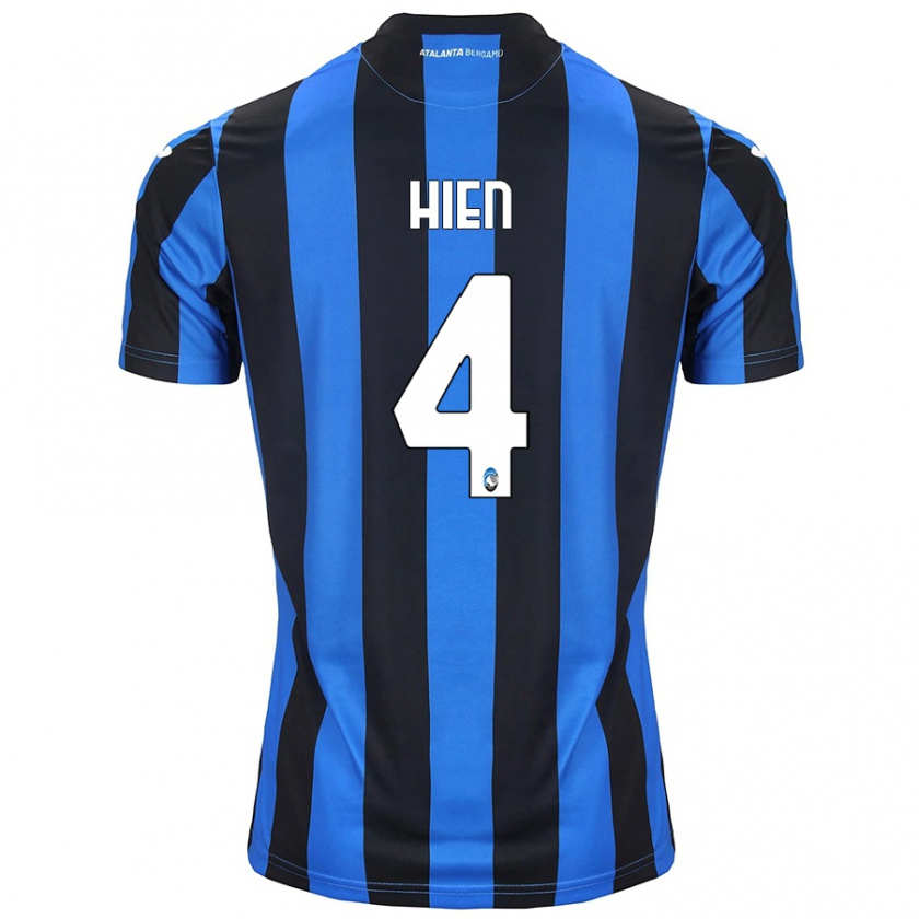 Kandiny Herren Isak Hien #4 Blau Schwarz Heimtrikot Trikot 2024/25 T-Shirt