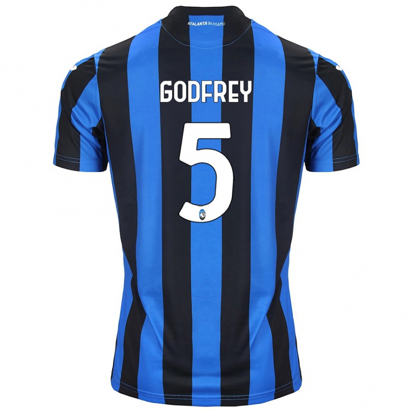 Kandiny Herren Ben Godfrey #5 Blau Schwarz Heimtrikot Trikot 2024/25 T-Shirt