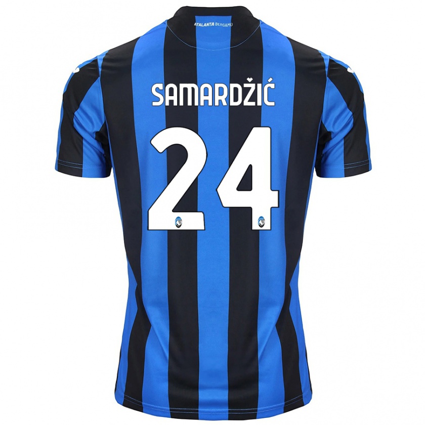 Kandiny Herren Lazar Samardžić #24 Blau Schwarz Heimtrikot Trikot 2024/25 T-Shirt