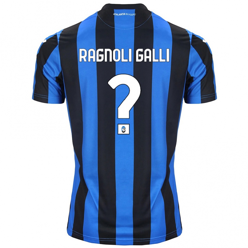 Kandiny Herren Federico Ragnoli Galli #0 Blau Schwarz Heimtrikot Trikot 2024/25 T-Shirt