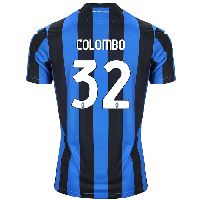 Kandiny Herren Matteo Colombo #32 Blau Schwarz Heimtrikot Trikot 2024/25 T-Shirt