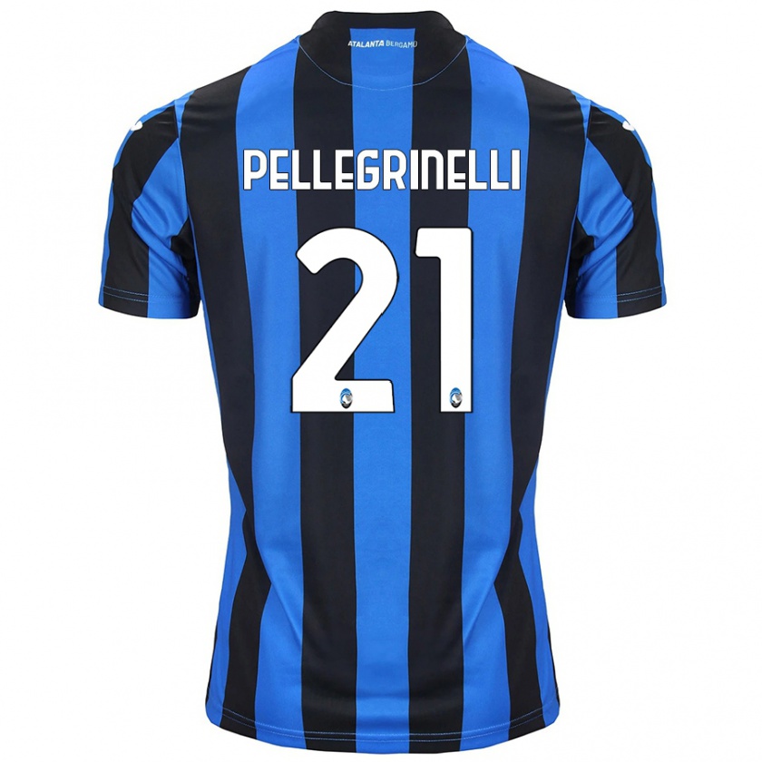 Kandiny Herren Giorgia Pellegrinelli #21 Blau Schwarz Heimtrikot Trikot 2024/25 T-Shirt