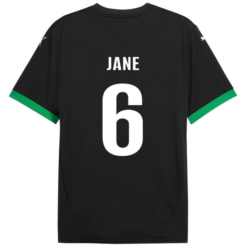 Kandiny Herren Refiloe Jane #6 Schwarz Dunkelgrün Heimtrikot Trikot 2024/25 T-Shirt