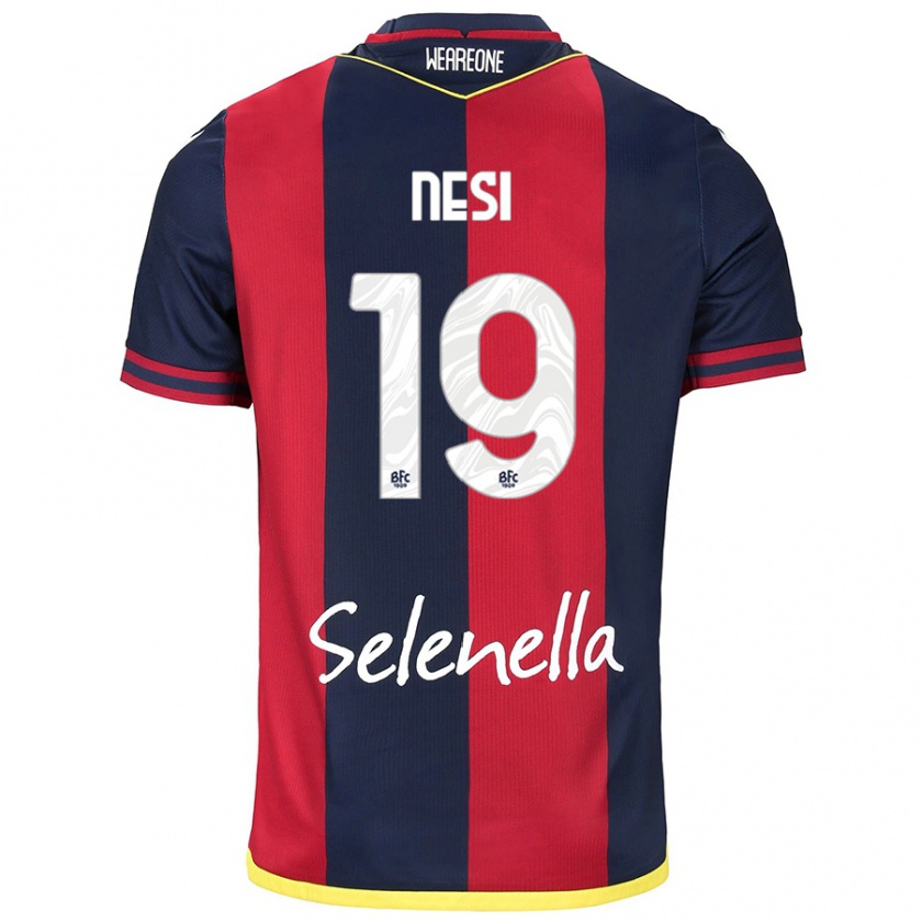 Kandiny Herren Luca Nesi #19 Rot Königsblau Heimtrikot Trikot 2024/25 T-Shirt