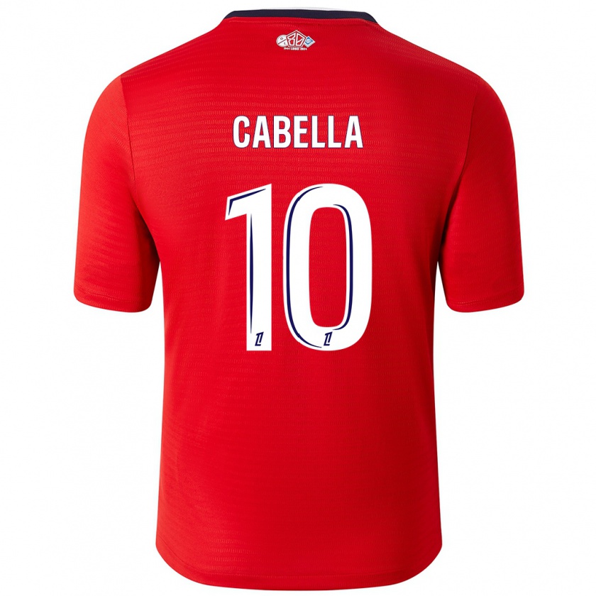 Kandiny Herren Rémy Cabella #10 Rot Weiß Heimtrikot Trikot 2024/25 T-Shirt