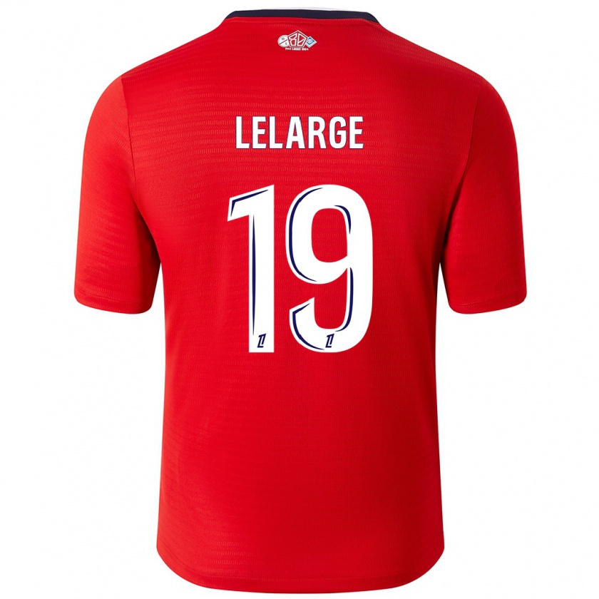 Kandiny Herren Claire Lelarge #19 Rot Weiß Heimtrikot Trikot 2024/25 T-Shirt