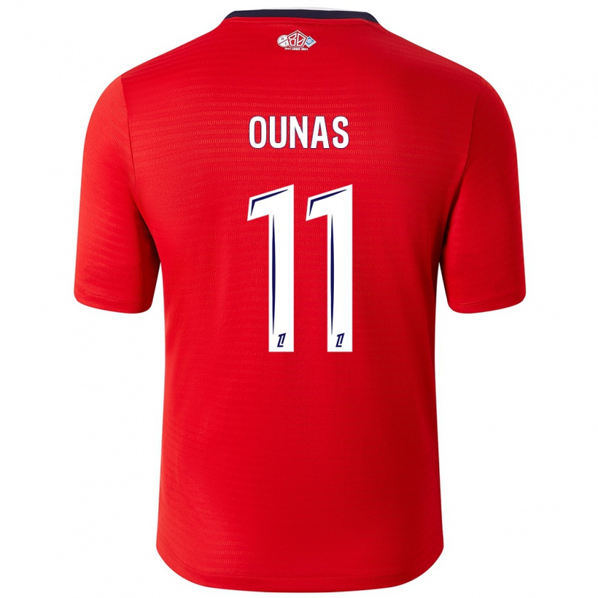 Kandiny Herren Adam Ounas #11 Rot Weiß Heimtrikot Trikot 2024/25 T-Shirt