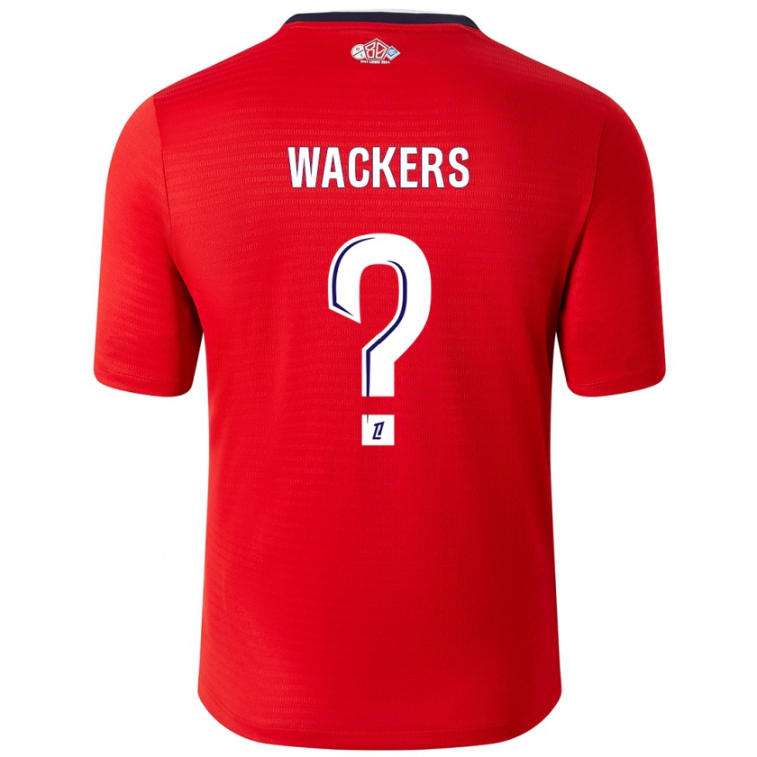 Kandiny Herren Maxime Wackers #0 Rot Weiß Heimtrikot Trikot 2024/25 T-Shirt