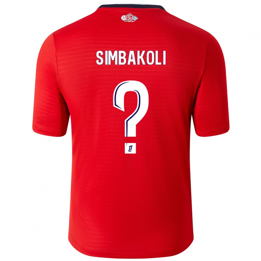 Kandiny Herren Mamadou Simbakoli #0 Rot Weiß Heimtrikot Trikot 2024/25 T-Shirt