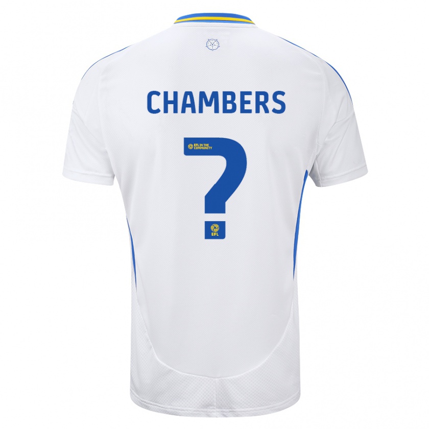 Kandiny Herren Sam Chambers #0 Weiß Blau Heimtrikot Trikot 2024/25 T-Shirt