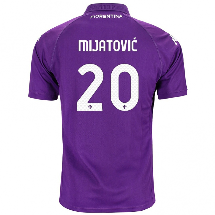 Kandiny Herren Milica Mijatović #20 Violett Heimtrikot Trikot 2024/25 T-Shirt