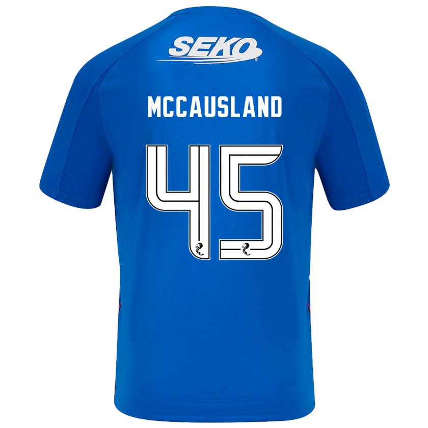 Kandiny Herren Ross Mccausland #45 Dunkelblau Heimtrikot Trikot 2024/25 T-Shirt