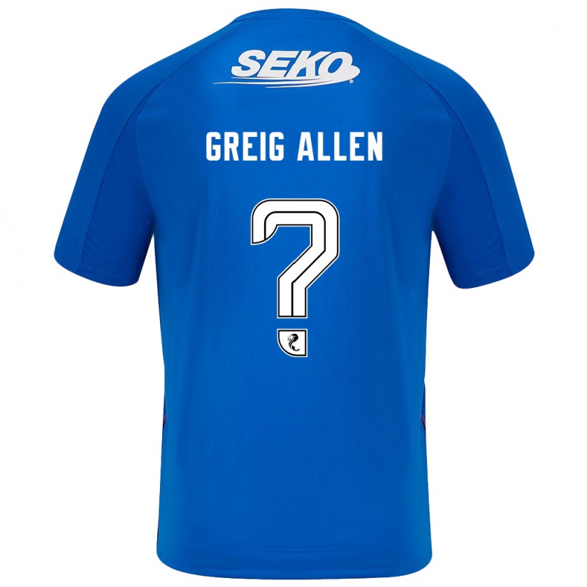 Kandiny Herren Greig Allen #0 Dunkelblau Heimtrikot Trikot 2024/25 T-Shirt