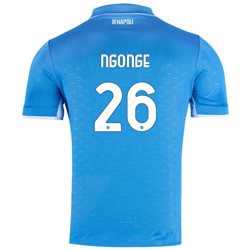 Kandiny Herren Cyril Ngonge #26 Himmelblau Heimtrikot Trikot 2024/25 T-Shirt