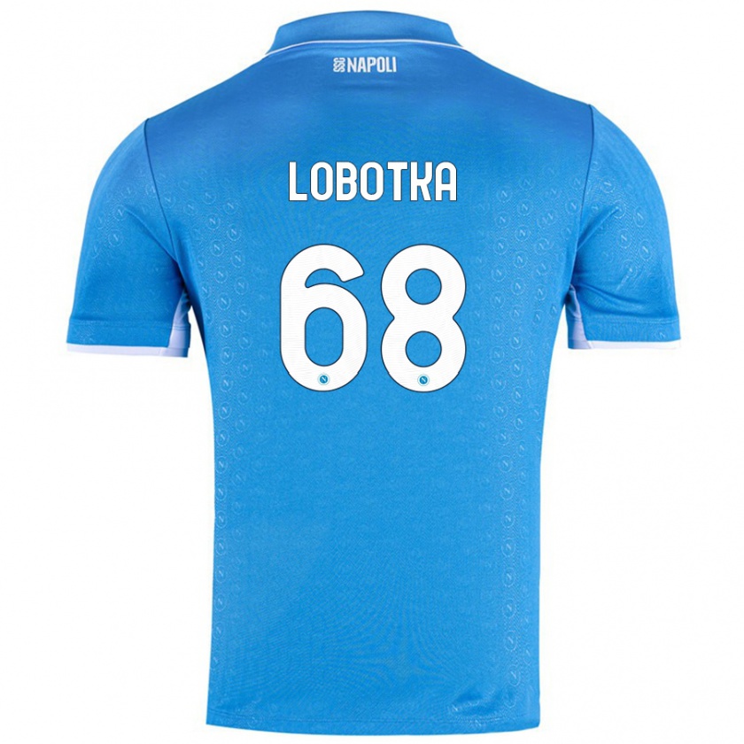 Kandiny Herren Stanislav Lobotka #68 Himmelblau Heimtrikot Trikot 2024/25 T-Shirt