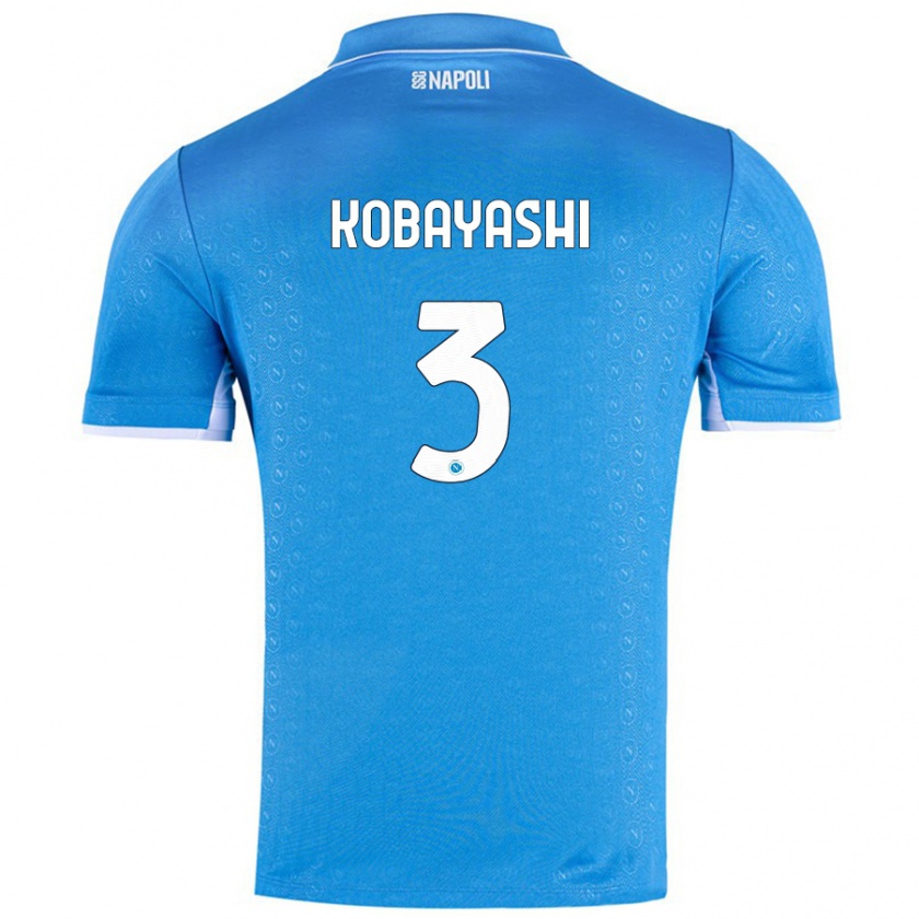 Kandiny Herren Miharu Kobayashi #3 Himmelblau Heimtrikot Trikot 2024/25 T-Shirt