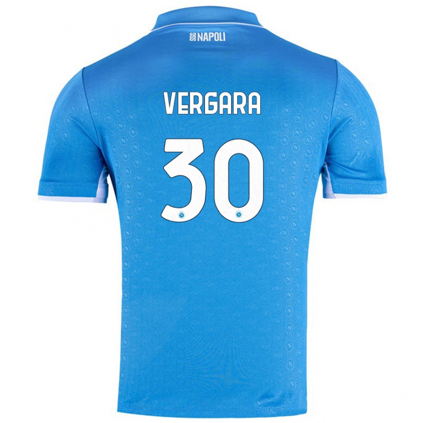 Kandiny Herren Antonio Vergara #30 Himmelblau Heimtrikot Trikot 2024/25 T-Shirt