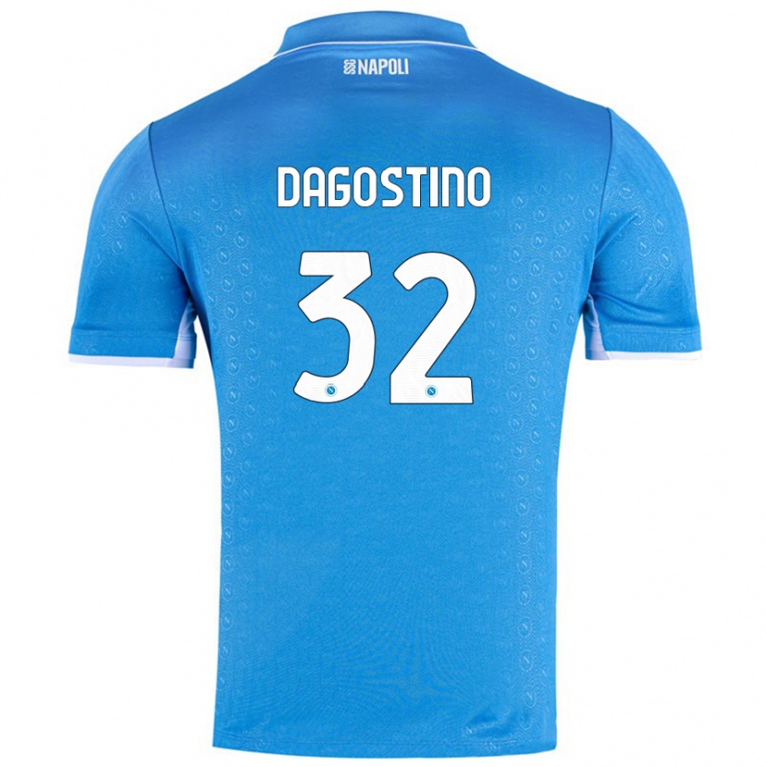 Kandiny Herren Giuseppe Dagostino #32 Himmelblau Heimtrikot Trikot 2024/25 T-Shirt