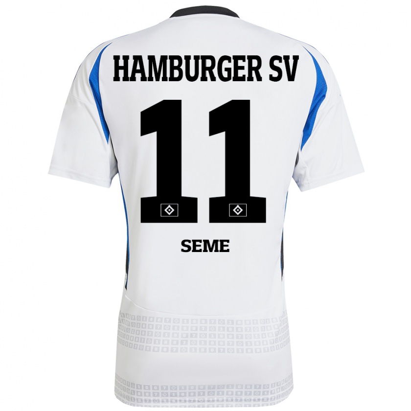 Kandiny Herren Anna-Katharina Seme #11 Weiß Blau Heimtrikot Trikot 2024/25 T-Shirt