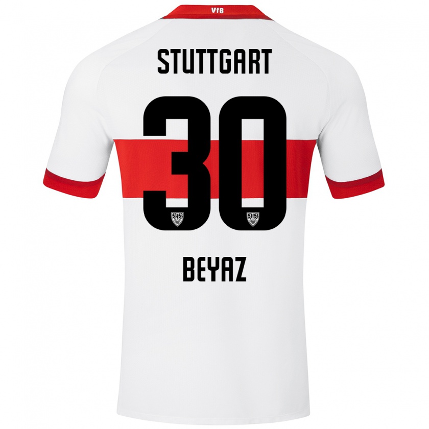 Kandiny Herren Ömer Beyaz #30 Weiß Rot Heimtrikot Trikot 2024/25 T-Shirt