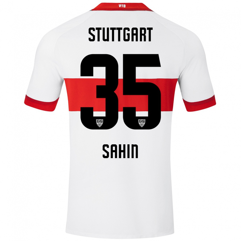 Kandiny Herren Mehmet Sahin #35 Weiß Rot Heimtrikot Trikot 2024/25 T-Shirt