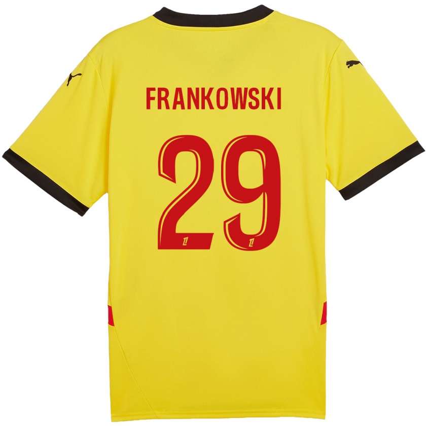 Kandiny Herren Przemyslaw Frankowski #29 Gelb Rot Heimtrikot Trikot 2024/25 T-Shirt