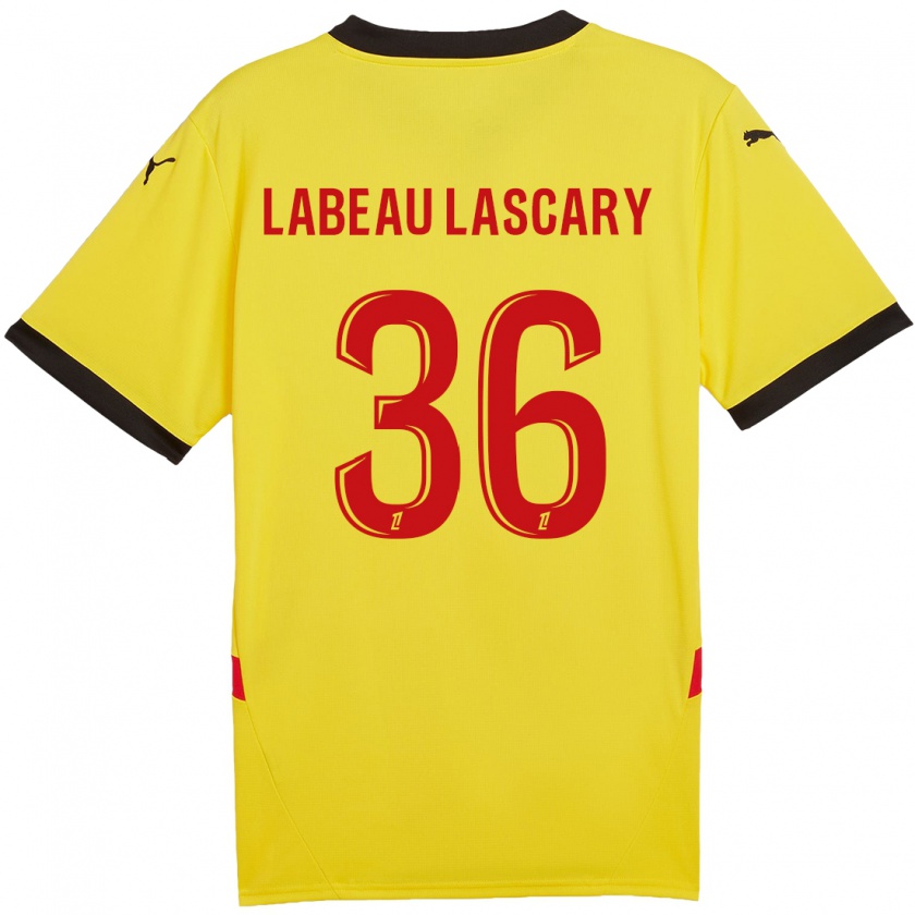 Kandiny Herren Rémy Labeau Lascary #36 Gelb Rot Heimtrikot Trikot 2024/25 T-Shirt