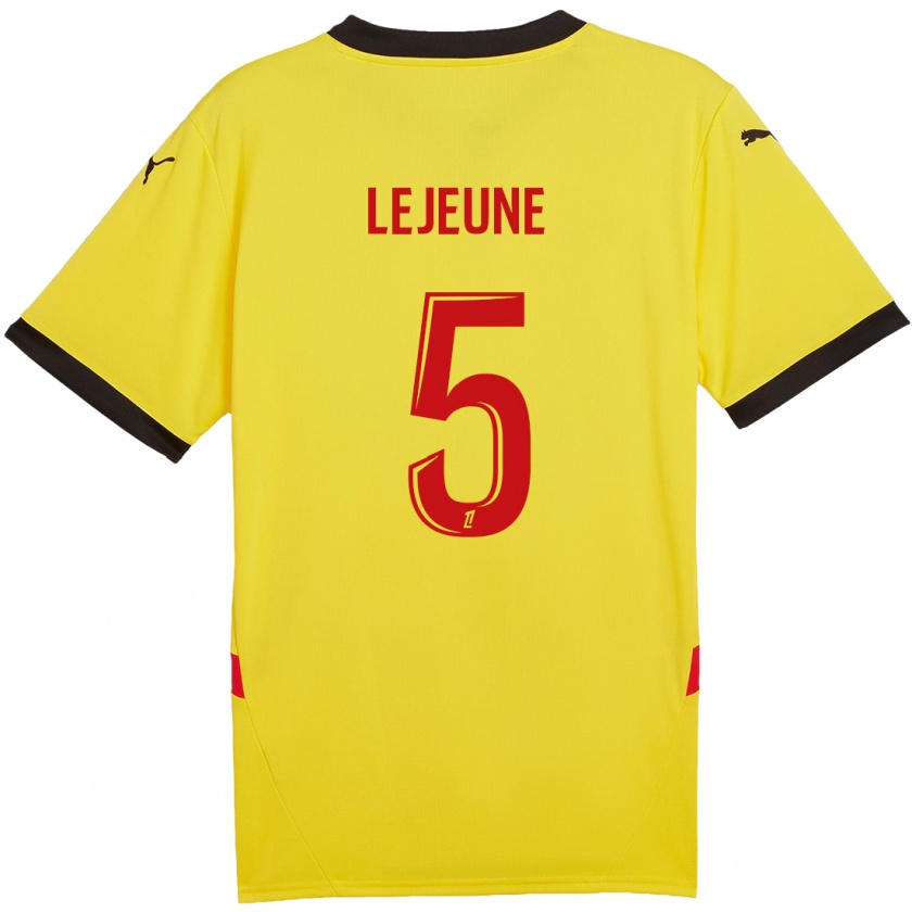 Kandiny Herren Romane Lejeune #5 Gelb Rot Heimtrikot Trikot 2024/25 T-Shirt