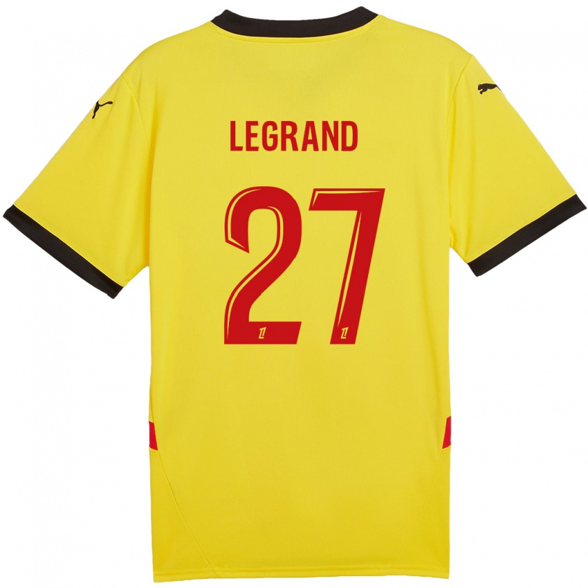 Kandiny Herren Bérénice Legrand #27 Gelb Rot Heimtrikot Trikot 2024/25 T-Shirt