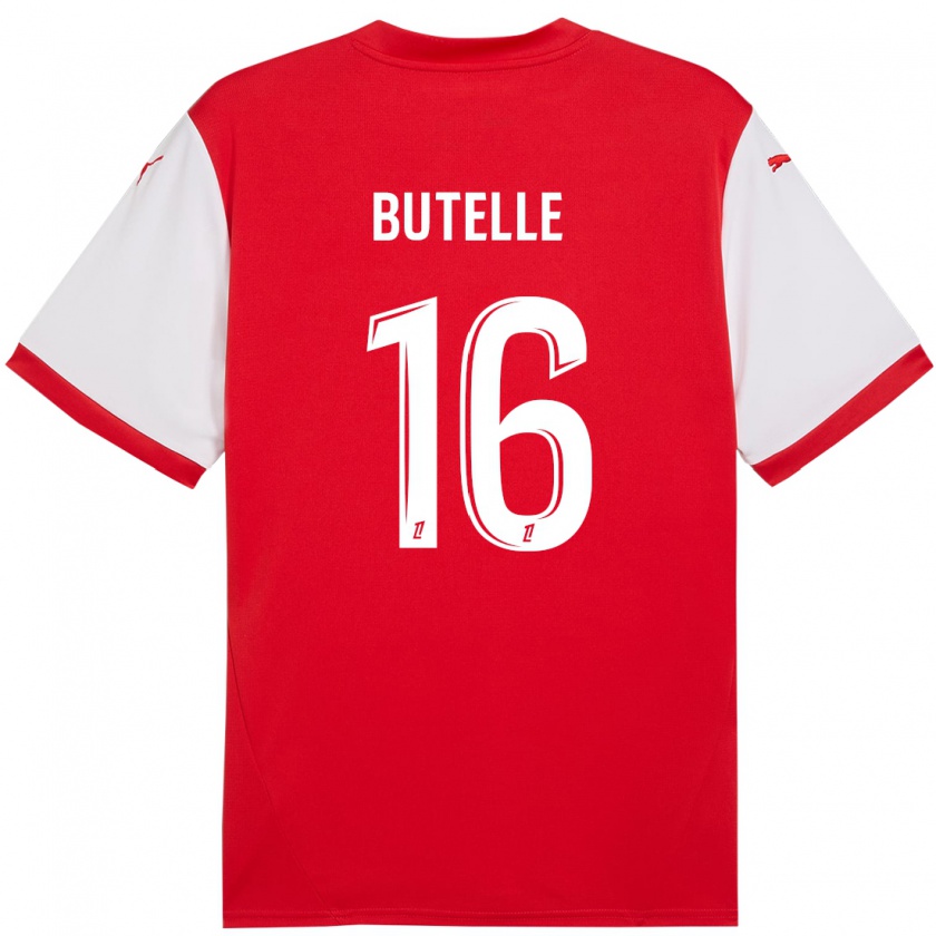 Kandiny Herren Ludovic Butelle #16 Rot Weiß Heimtrikot Trikot 2024/25 T-Shirt