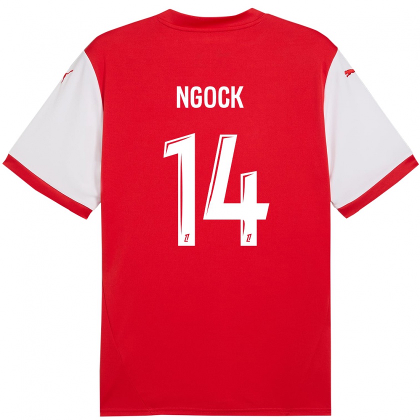 Kandiny Herren Monique Ngock #14 Rot Weiß Heimtrikot Trikot 2024/25 T-Shirt