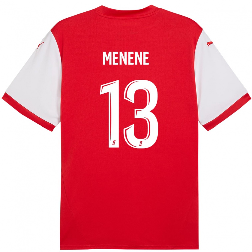 Kandiny Herren Meyong Menene #13 Rot Weiß Heimtrikot Trikot 2024/25 T-Shirt