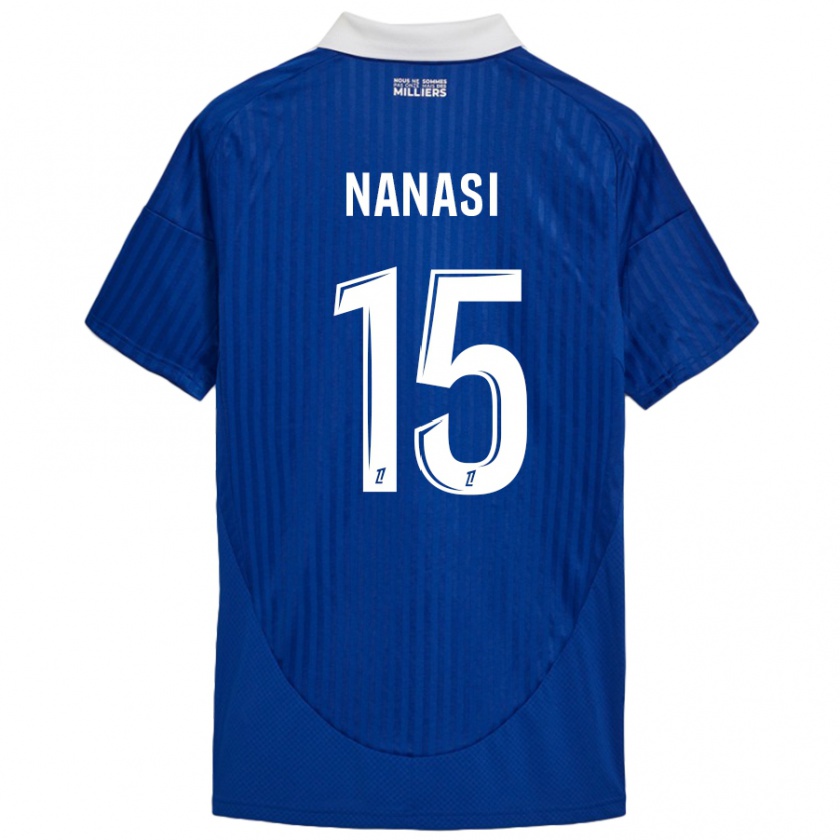 Kandiny Herren Sebastian Nanasi #15 Blau Weiß Heimtrikot Trikot 2024/25 T-Shirt