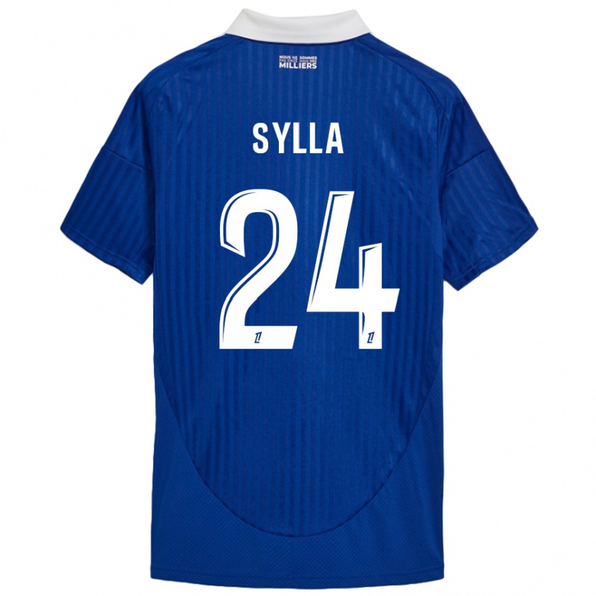 Kandiny Herren Abakar Sylla #24 Blau Weiß Heimtrikot Trikot 2024/25 T-Shirt