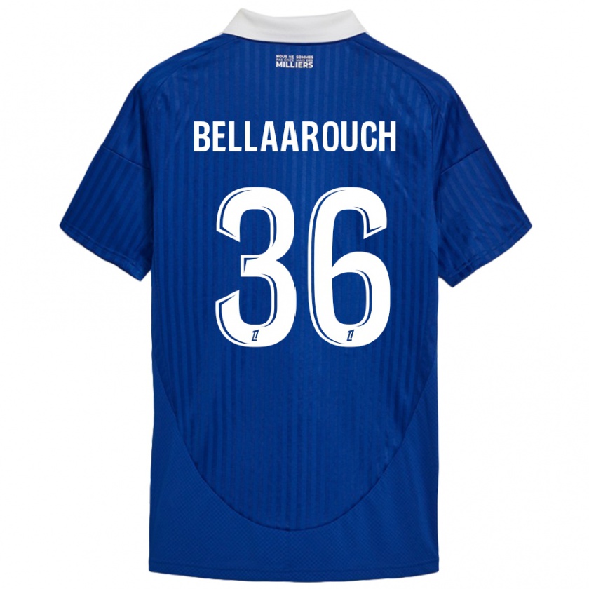 Kandiny Herren Alaa Bellaarouch #36 Blau Weiß Heimtrikot Trikot 2024/25 T-Shirt