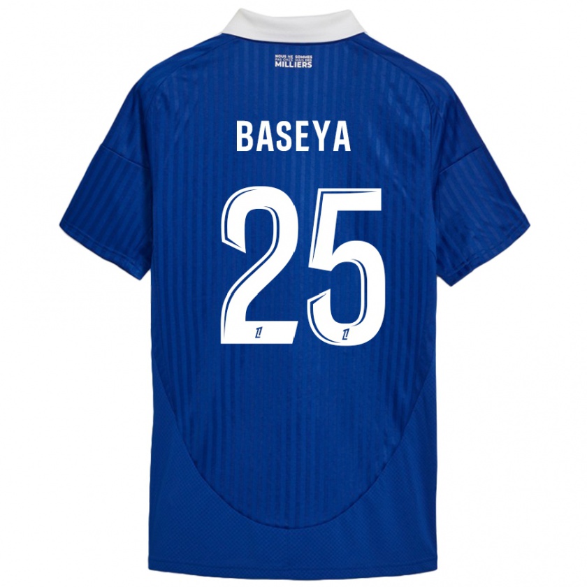 Kandiny Herren Steven Baseya #25 Blau Weiß Heimtrikot Trikot 2024/25 T-Shirt