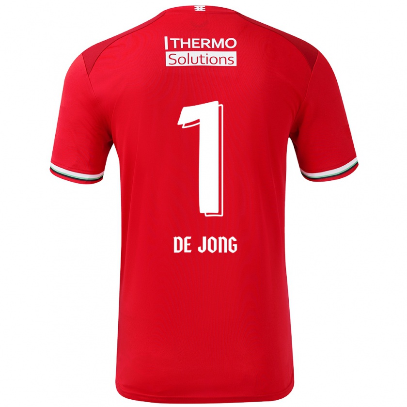 Kandiny Herren Daniëlle De Jong #1 Rot Weiß Heimtrikot Trikot 2024/25 T-Shirt