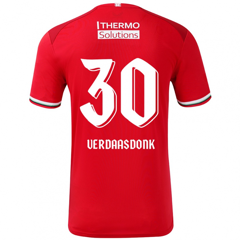 Kandiny Herren Suus Verdaasdonk #30 Rot Weiß Heimtrikot Trikot 2024/25 T-Shirt