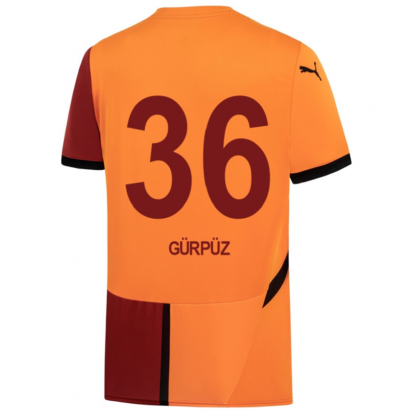 Kandiny Herren Gökdeniz Gürpüz #36 Gelb Rot Heimtrikot Trikot 2024/25 T-Shirt