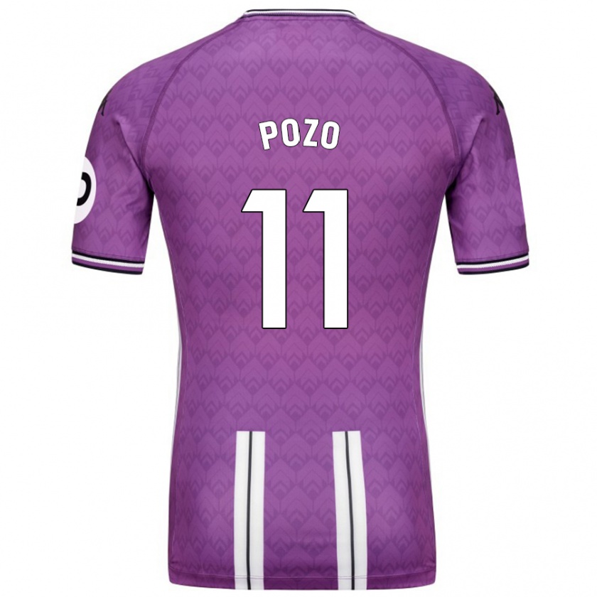 Kandiny Herren Manuel Pozo #11 Violett Weiß Heimtrikot Trikot 2024/25 T-Shirt