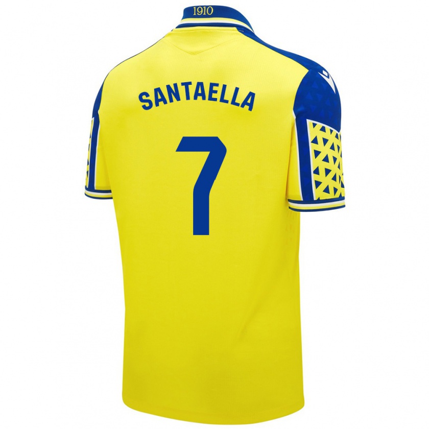 Kandiny Herren Natalia Santaella Picón #7 Gelb Blau Heimtrikot Trikot 2024/25 T-Shirt