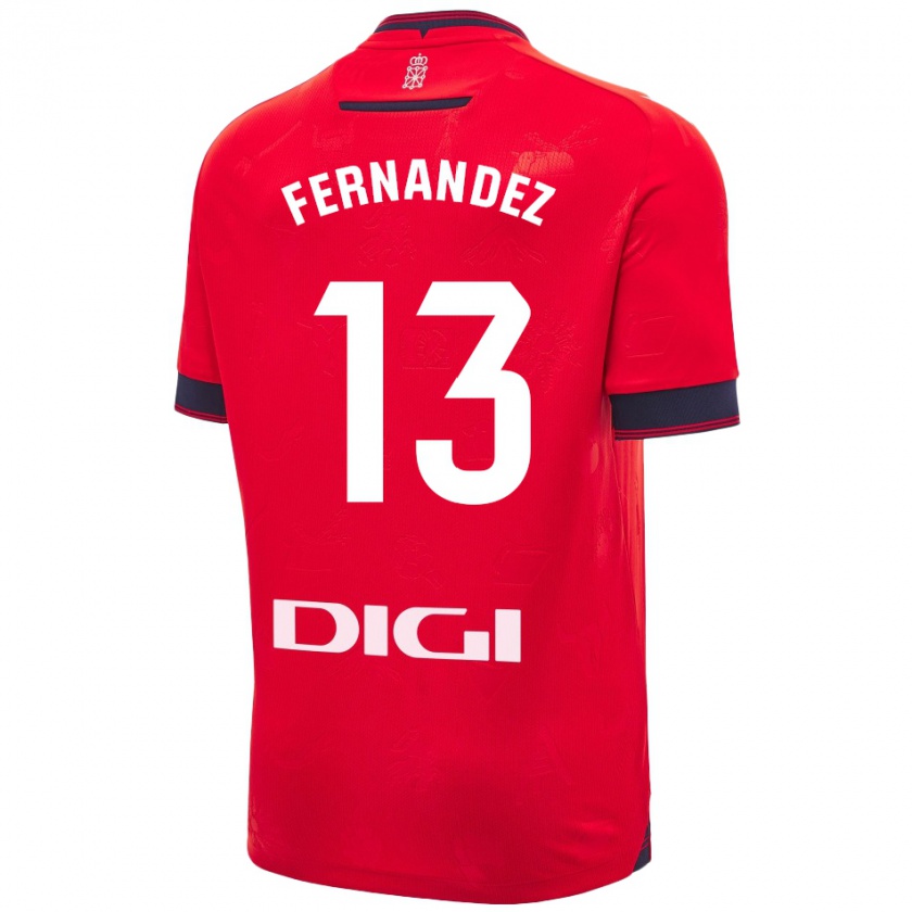 Kandiny Herren Aitor Fernández #13 Rot Weiß Heimtrikot Trikot 2024/25 T-Shirt