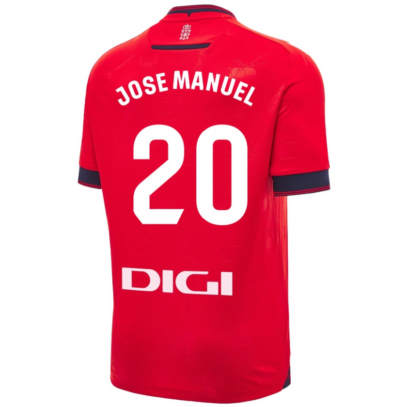 Kandiny Herren José Manuel Arnáiz #20 Rot Weiß Heimtrikot Trikot 2024/25 T-Shirt