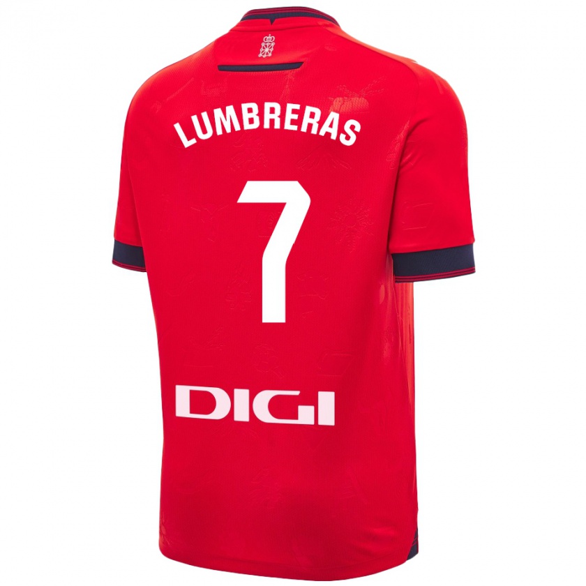 Kandiny Herren Carlos Lumbreras #7 Rot Weiß Heimtrikot Trikot 2024/25 T-Shirt