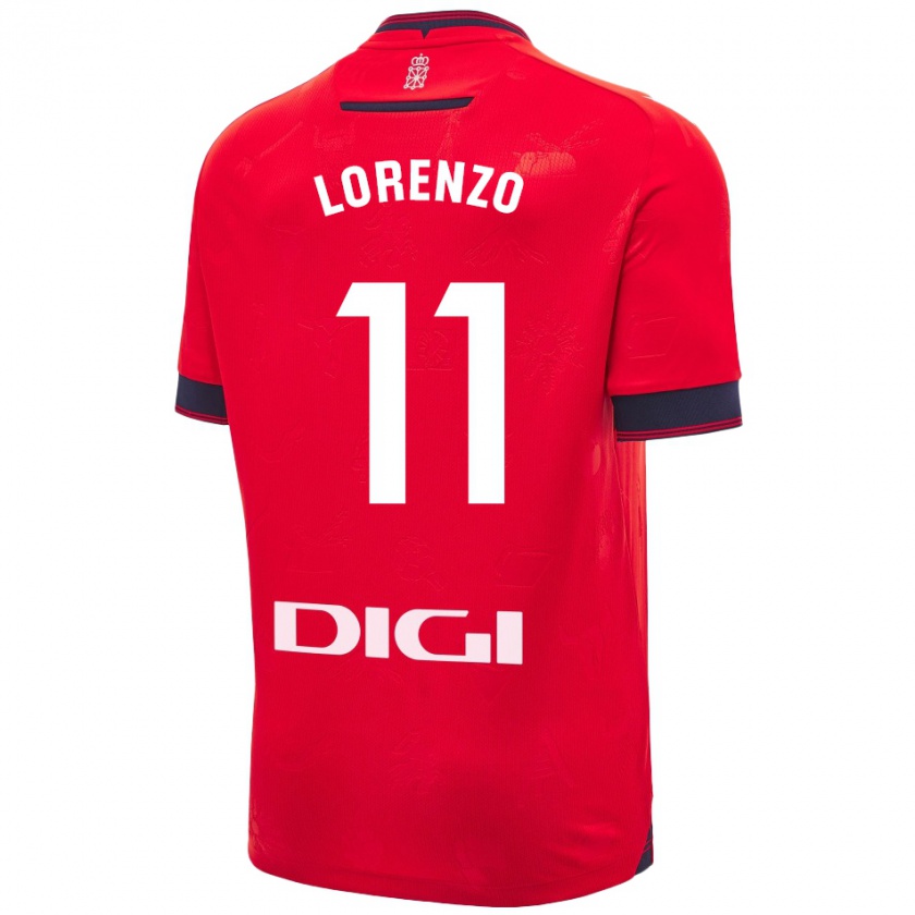 Kandiny Herren Nowend Lorenzo #11 Rot Weiß Heimtrikot Trikot 2024/25 T-Shirt