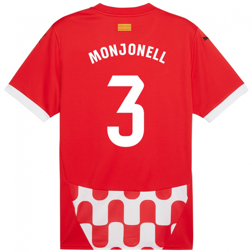 Kandiny Herren Eric Monjonell #3 Rot Weiß Heimtrikot Trikot 2024/25 T-Shirt