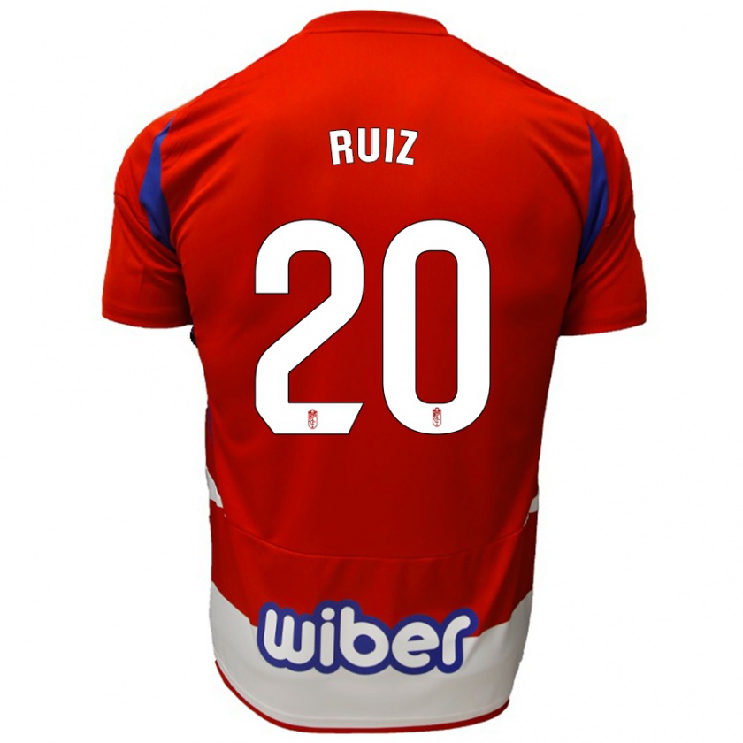 Kandiny Herren Sergio Ruiz #20 Rot Weiß Blau Heimtrikot Trikot 2024/25 T-Shirt